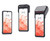 iMin Swift 1 mobile POS terminal showing 6.5-inch touchscreen in three SoftPOS-ready configurations