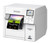 Epson ColorWorks C4010 USB and Ethernet colour label printer in cool white printing a full-colour product label