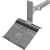 Humanscale silver laptop holder with strap for M2.1, M8.1 and M10 monitor arms