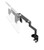 Humanscale M8 dual black monitor arm with clamp mount shown attached to desk edge