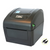 TSC DA210 direct thermal 4-inch USB label printer in black with compact clamshell design