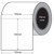100mm x 101mm - 76mm core - DIRECT THERMAL- Removable -1000L/Roll - Perforated