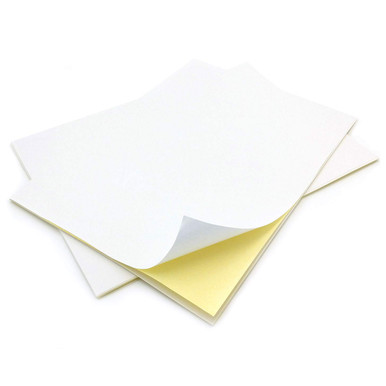 Gloss A4 Sheet Plain Label - 100 SHEETS - 1 Label Per Sheet