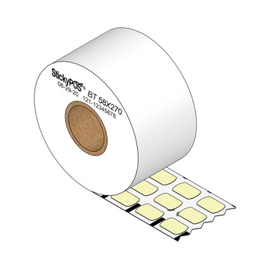 Rem Label LABEL THERM REM 58X82M CONTINUOUS BK/MK LINERLESS