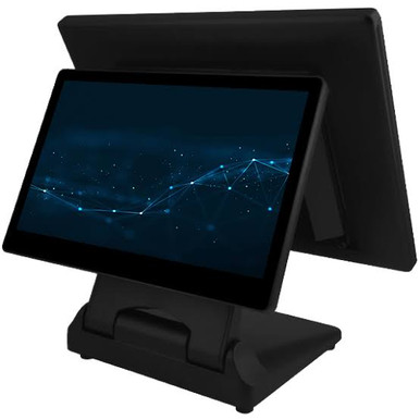Nexa NP-2170 dual display POS terminal with 15 inch touchscreen and 11.6 inch customer display