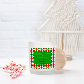 Christmas Magic Frosted Glass Scented Candle Lifestyle View 1