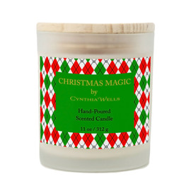 Christmas Magic Frosted Glass Scented Candle