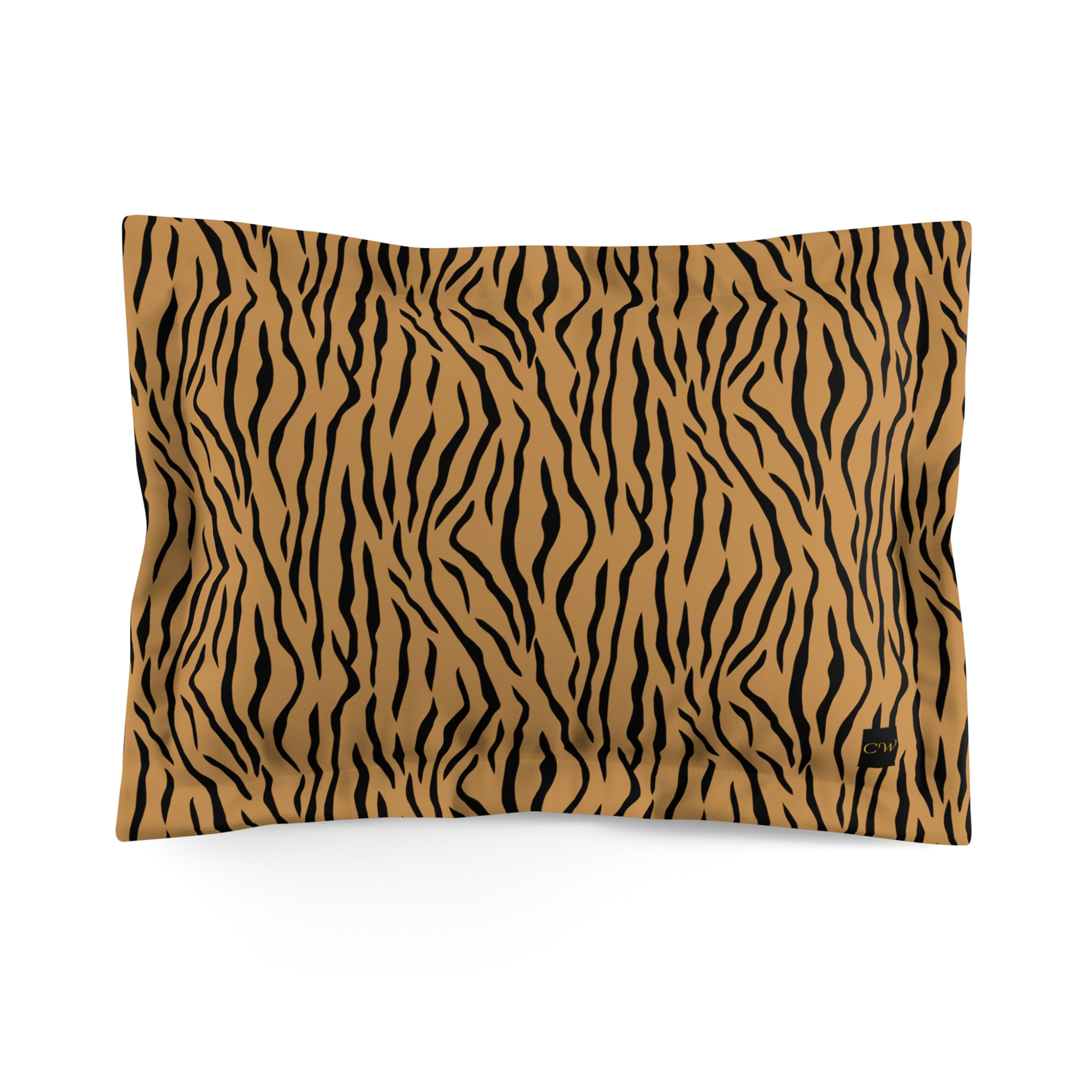 Tiger Print Pillow Sham Standard Size