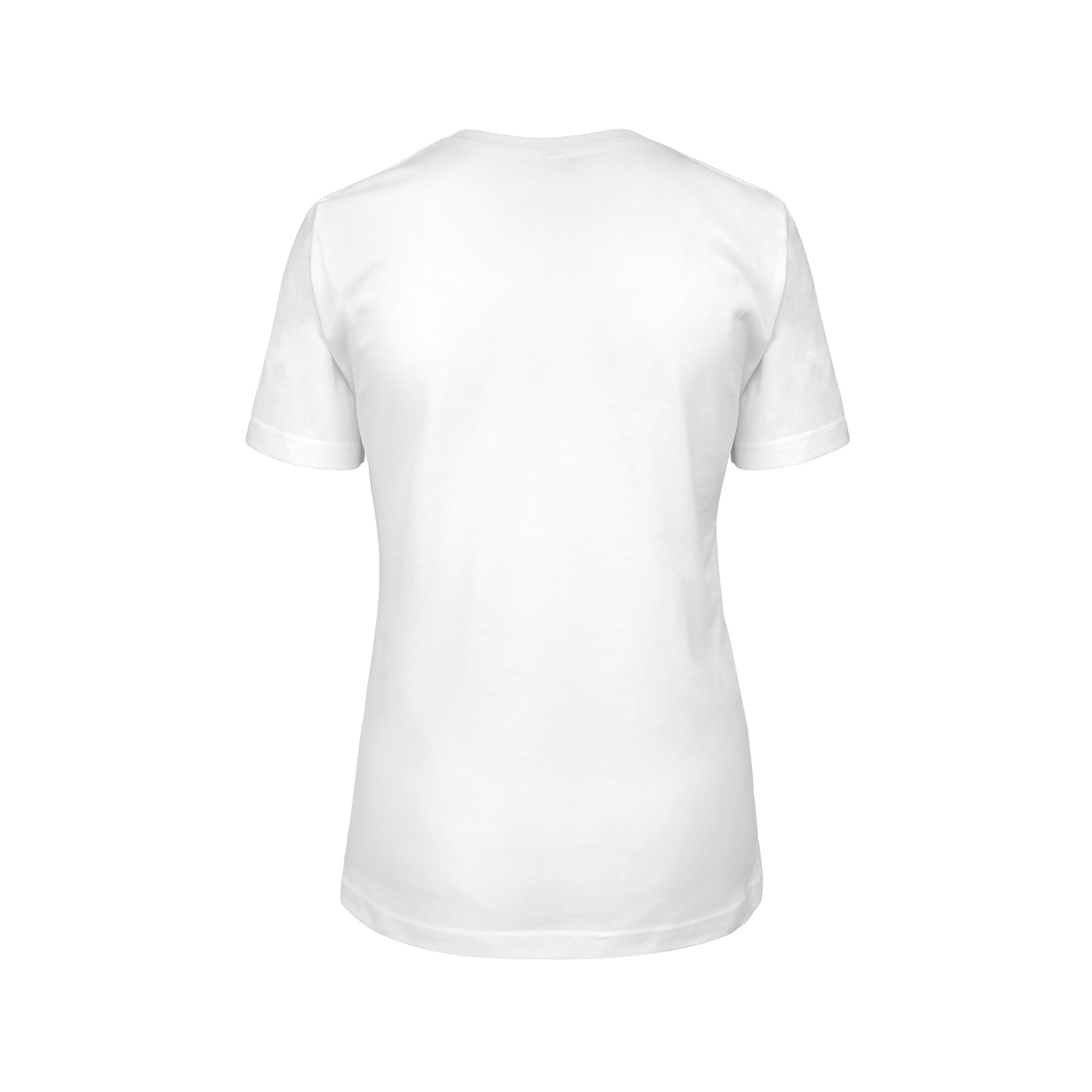Multi-Colored Love Heart White Tee Back View