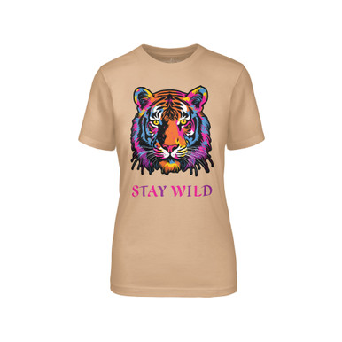 高級品市場 Tan-Multi-Color-Tiger-Stay- トップス