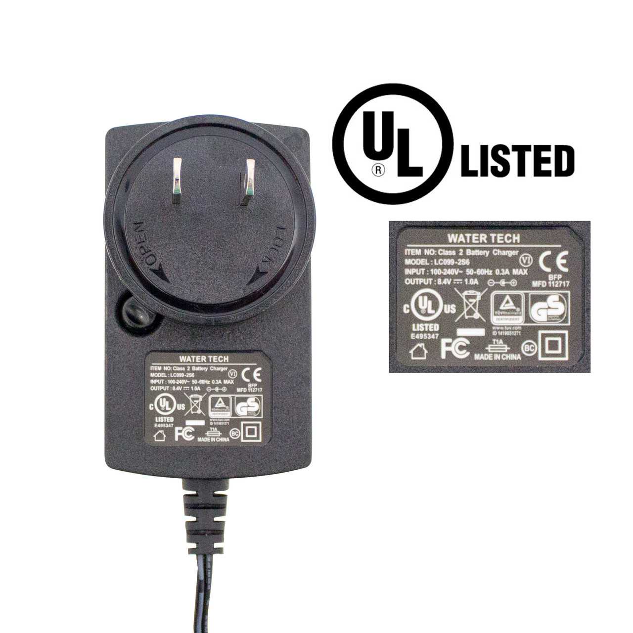 LC0992S6 Wall Product Charger for Aqua Broom Sweep XL, Speed Vac