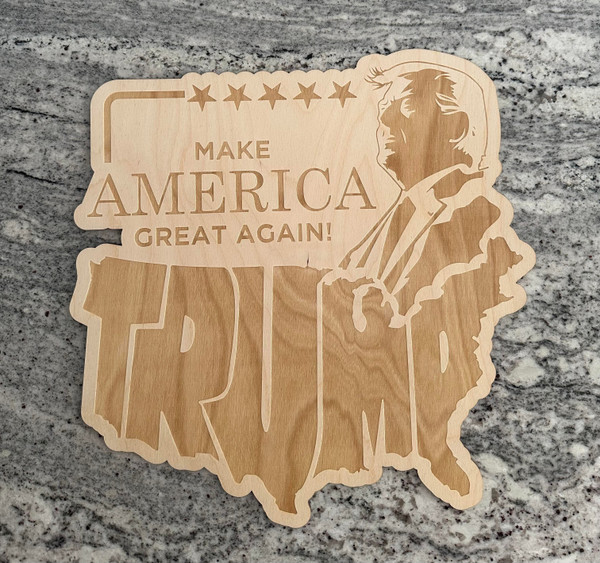 Trump engraving MAGA