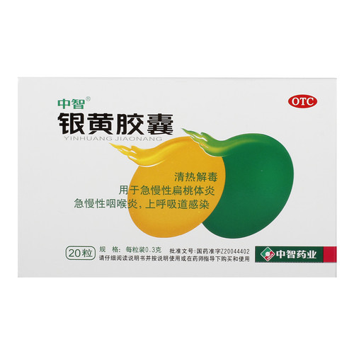 ZHONGZHI YINHUANG JIAONANG For Pharyngitis  0.3g*20 Capsules