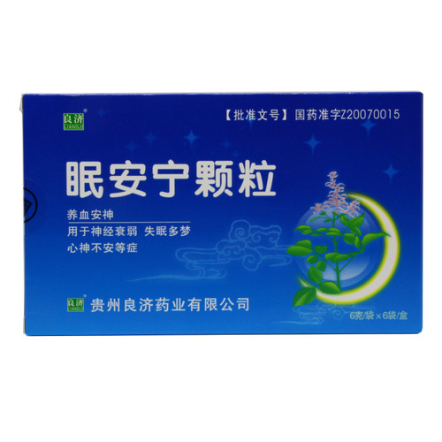 LIANGJI MIAN AN NING KE LI For Neurasthenia 6g*6 Granules