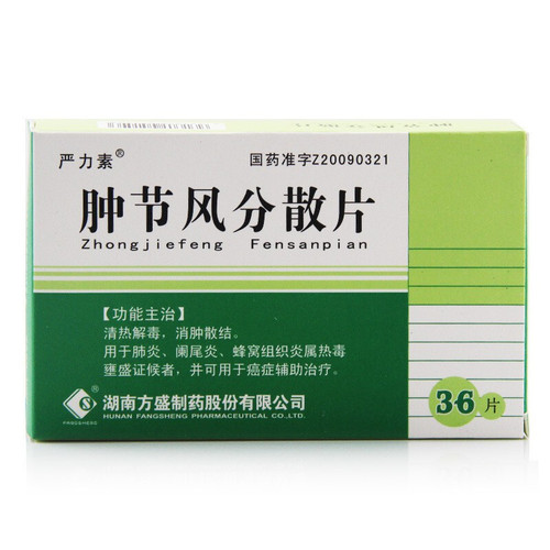 Yanlisu Zhongjiefeng Fensanpian For Cancer Adjuvant Medication 0.5g*36 Tablets