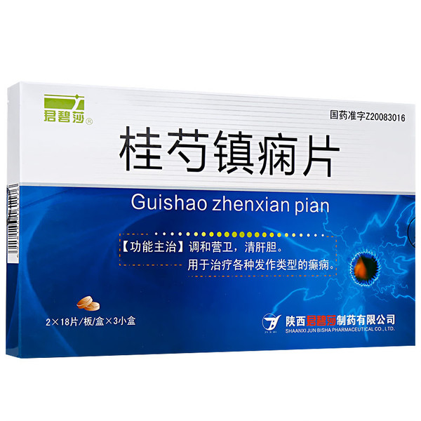 Junbisha Guishao Zhenxian Pian For Epilepsy 0.35g*108 Tablets