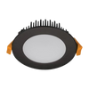 13W LED Downlight Dimmable Flush Black Tri Colour (Blaze)