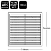 ABS Exterior 100mm Square Grille Vent