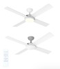Martec Quantum DC 1320mm Ceiling Fan Matt White with Remote Control – Prestons Sydney