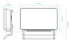 Thermo 2200W PTC Bathroom Wall Heater with Towel Rail
