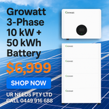 Growatt 3-Phase 10 kW + 50 kWh Battery System — Powering Sydney Homes for the Future