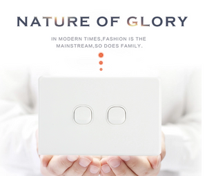 Set of 10 - 15A 250V 2-Gang Vertical WHITE