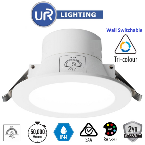 12W Wall Switchable Downlight Tri colour (Aki)