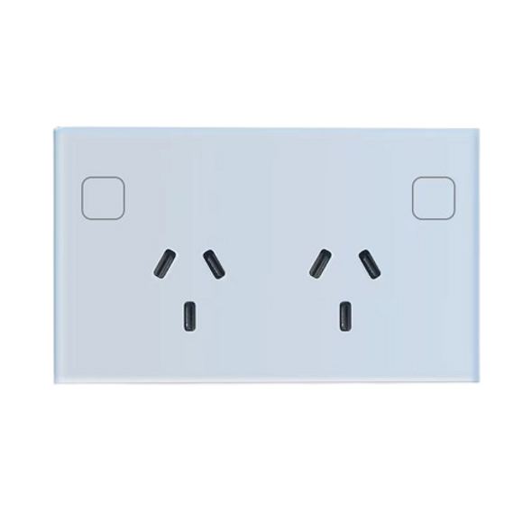 Black Wi-Fi Smart Touch Switch with tempered glass panel, Alexa and Google Home compatible – UR Lighting Prestons NSW