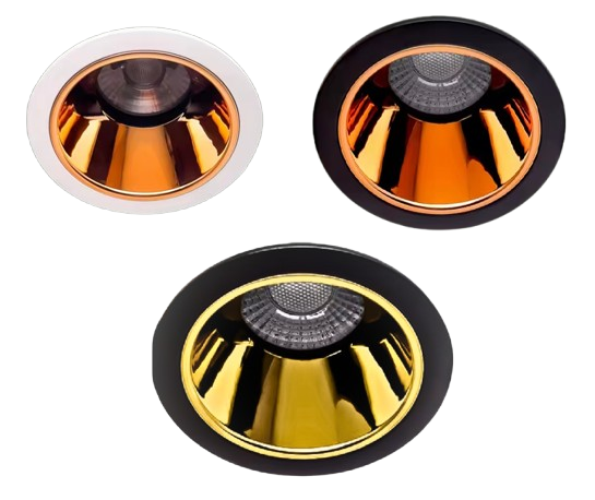 Oro ARKA Triac-Dimmable COB LED Downlight 12W 1000Lm, White Color Option, 220V-240V, 90mm Cutout, Includes 0.5m Flex and Plug