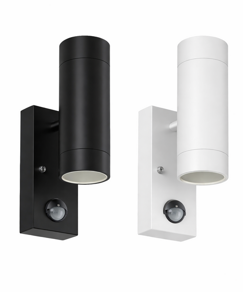 ROUND UP/DOWN PILLAR LIGHT W/SENSOR