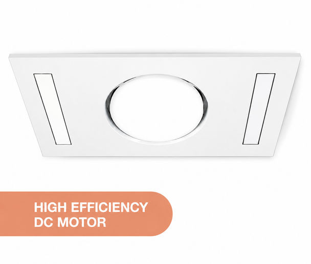 Quasar DC 4 in 1 Bathroom Heater, Cooler and Exhaust Fan with Tricolour LED Light