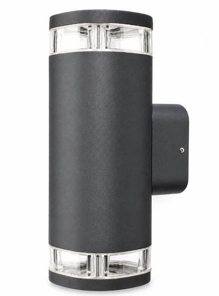 Brilliant Charcoal Glenelg-Ambient LED Exterior Up/Down Wall Light