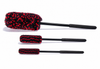 3 Piece Spoke Brush kit 18" Large, 12" Medium and 12" Small with Black Anti-Slip Grip