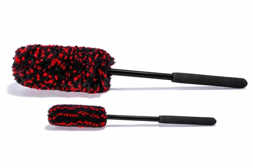 2 Piece Spoke Brush with Black Anti-Slip Grip