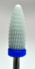 Pyramid Zirconia Ceramic Football Shaped Carbide Bit - Medium - 3/32"