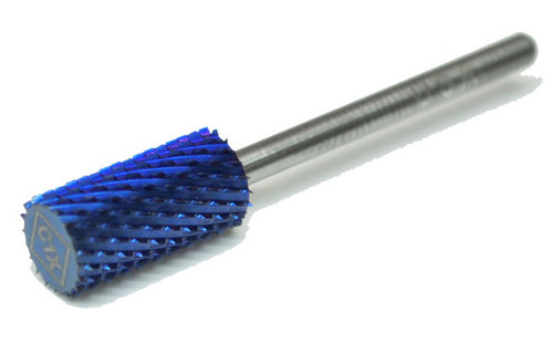 Blue Nano Coated Carbide Nail Drill Bit - 3/32" 1-EXTRA COARSE