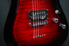 Schecter C-6 Plus See Thru Cherry Burst Electric Guitar (B-Stock) with quilted maple top, dual humbuckers, and glossy cherry burst finish.