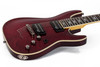 The Schecter Omen Extreme-7 String Electric Guitar (Item #2008) features a stunning Black Cherry quilted maple top over a mahogany body, delivering rich resonance and aggressive bite. Its thin-C maple neck and rosewood fingerboard provide fast, comfortable playability, while Schecter Diamond Plus humbuckers deliver high-output tone suited for metal, rock, and modern extended-range styles. Additional features include black chrome hardware, Tune-O-Matic bridge, and sleek multi-ply binding.