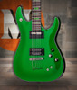 Schecter Kenny Hickey C-1 Electric Guitar w/ Sustainiac in Steele Green - Front View