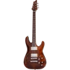 Schecter C-1 E/A Electric Guitar in Ca-s Eye finish with semi-hollow body design, dual pickups, and chrome hardware.