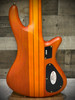 Schecter Stiletto Studio-5 Left-Handed Bass Guitar - Satin Honey - Open Box (2775) | Musician Madness