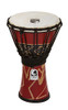 Toca a SFDJ-7RP Freestyle Rope Tuned 7-Inch Djembe - Bali Red Finish