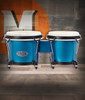 Toca Synergy Wood Bongos 6" & 6-3/4" - Matte Ocean Blue (2100-OB) | Musician Madness