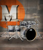 PDP Concept Maple Drum Set, 7-Piece - Silver to Black Fade, Chrome Hardware (PDCM2217SB) | Musician Madness