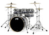 The PDP Concept Maple 7-Piece Drum Set (PDCM2217SB) features all-maple shells that deliver warm lows, punchy mids, and clear projection. Finished in an eye-catching Silver to Black Fade with chrome hardware, this kit offers professional-level tone, tuning stability, and stage-ready aestheticsâ€”excellent for serious drummers in both live and studio environments.