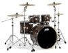 PDP Concept Exotic Walnut-Charcoal Burst Chrome Hardware 5pc | Musician Madness