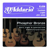 D'addario Custom Light Phosphor Bronze Acoustic Strings (11-52)