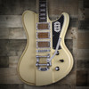 Schecter Ultra III Electric Guitar - Ivory Pearl finish featuring offset body design, dual humbuckers, chrome hardware, and smooth neck for vintage tone with modern performance