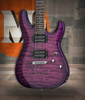 Schecter C-6 Plus Electric Guitar - Magenta finish with quilted maple top, dual humbuckers, contoured body, and smooth maple neck for versatile tone and modern playability