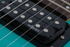 The Schecter C-6 Deluxe Satin Aqua Electric Guitar (428) features a lightweight basswood body, thin-C maple neck, and high-output humbuckers for punchy, versatile tone. Its satin aqua finish adds a bold, modern look, while the contoured body and smooth fretwork offer excellent comfort and playability for practice, recording, or live performance.